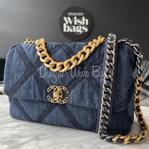 chanel 19 bag so black|Chanel 22 denim.